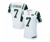 Men's Nike New York Jets #7 Chandler Catanzaro Elite White NFL Jersey