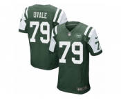 Men's Nike New York Jets #79 Brent Qvale Elite Green Team Color NFL Jersey
