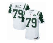 Men's Nike New York Jets #79 Brent Qvale Elite White NFL Jersey