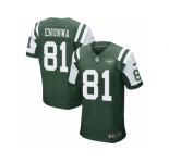 Men's Nike New York Jets #81 Quincy Enunwa Elite Green Team Color NFL Jersey