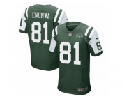 Men's Nike New York Jets #81 Quincy Enunwa Elite Green Team Color NFL Jersey