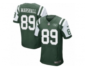 Men's Nike New York Jets #89 Jalin Marshall Elite Green Team Color NFL Jersey