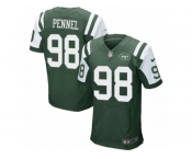 Men's Nike New York Jets #98 Mike Pennel Elite Green Team Color NFL Jersey