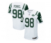 Men's Nike New York Jets #98 Mike Pennel Elite White NFL Jersey