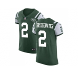Nike New York Jets #2 Teddy Bridgewater Green Team Color Men Stitched NFL Vapor Untouchable Elite Jersey