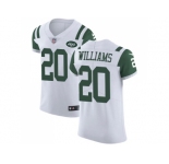 Nike New York Jets #20 Marcus Williams White Men Stitched NFL Vapor Untouchable Elite Jersey