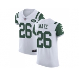 Nike New York Jets #26 Marcus Maye White Men Stitched NFL Vapor Untouchable Elite Jersey