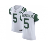 Nike New York Jets #5 Christian Hackenberg White Men Stitched NFL Vapor Untouchable Elite Jersey