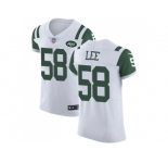 Nike New York Jets #58 Darron Lee White Men Stitched NFL Vapor Untouchable Elite Jersey