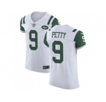 Nike New York Jets #9 Bryce Petty White Men Stitched NFL Vapor Untouchable Elite Jersey