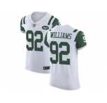 Nike New York Jets #92 Leonard Williams White Men Stitched NFL Vapor Untouchable Elite Jersey