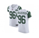 Nike New York Jets #96 Muhammad Wilkerson White Men Stitched NFL Vapor Untouchable Elite Jersey