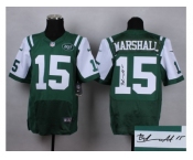 nike jerseys new york jets #15 brandon marshall green [Elite][signature]