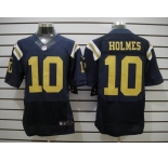 nike nfl jerseys new york jets #10 holmes dk.blue[Elite]