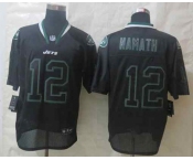 nike nfl jerseys new york jets #12 namath black[Elite lights out]