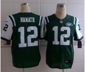 nike nfl jerseys new york jets #12 namath green[Elite]