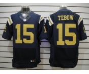nike nfl jerseys new york jets #15 tebow dk.blue[Elite]