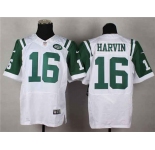 nike nfl jerseys new york jets #16 harvin white[Elite]