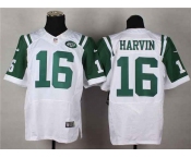 nike nfl jerseys new york jets #16 harvin white[Elite]