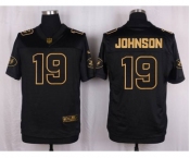 nike nfl jerseys new york jets #19 johnson black gold collection[Elite][johnson]