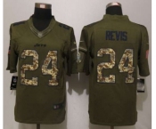 nike nfl jerseys new york jets #24 revis army green[nike Limited Salute To Service]