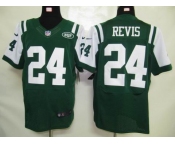 nike nfl jerseys new york jets #24 revis green[elite]