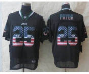 nike nfl jerseys new york jets #25 pryor black[Elite USA flag fashion]