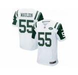 nike nfl jerseys new york jets #55 lorenzo mauldin white[Elite]