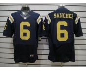 nike nfl jerseys new york jets #6 sanchez dk.blue[Elite]