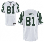 nike nfl jerseys new york jets #81 evans white[Elite][evans]