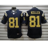 nike nfl jerseys new york jets #81 keller dk.blue[Elite]