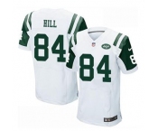 nike nfl jerseys new york jets #84 hill white[Elite]