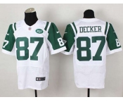 nike nfl jerseys new york jets #87 decker white[Elite][decker]