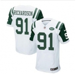 nike nfl jerseys new york jets #91 richardson white[Elite]