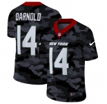 Men Nike New York Jets #14 Darnold 2020 Nike Camo Salute to Service Limited