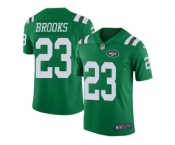 Men Nike New York Jets #23 Terrence Brooks Limited Green Rush Vapor Untouchable NFL Jersey