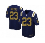 Men Nike New York Jets #23 Terrence Brooks Limited Navy Blue Alternate NFL Jersey