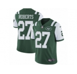 Men Nike New York Jets #27 Darryl Roberts Green Team Color Vapor Untouchable Limited Player NFL Jersey