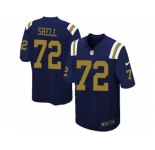 Men Nike New York Jets #72 Brandon Shell Limited Navy Blue Alternate NFL Jersey