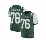 Men Nike New York Jets #76 Wesley Johnson Green Team Color Vapor Untouchable Limited Player NFL Jersey