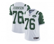 Men Nike New York Jets #76 Wesley Johnson White Vapor Untouchable Limited Player NFL Jersey