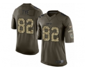 Men Nike New York Jets #82 Will Tye Limited Green Salute to Service NFL Jersey