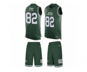 Men Nike New York Jets #82 Will Tye Limited Green Tank Top Suit NFL Jersey