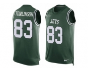 Men Nike New York Jets #83 Eric Tomlinson Limited Green Player Name & Number Tank Top NFL Jersey