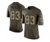 Men Nike New York Jets #83 Eric Tomlinson Limited Green Salute to Service NFL Jersey