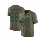 Men Nike New York Jets #88 Austin Seferian-Jenkins Limited Olive 2017 Salute to Service NFL Jersey