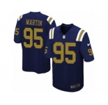 Men Nike New York Jets #95 Josh Martin Limited Navy Blue Alternate NFL Jersey
