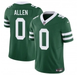 Men's New York Jets #0 Braelon Allen Green 2023 F.U.S.E Throwback Limited Stitched Jersey