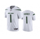 Men's New York Jets #1 Ahmad Gardner 2022 White Vapor Untouchable Limited Stitched Jersey