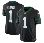 Men's New York Jets #1 Sauce Gardner Black 2024 F.U.S.E. Vapor Limited Football Stitched Jersey